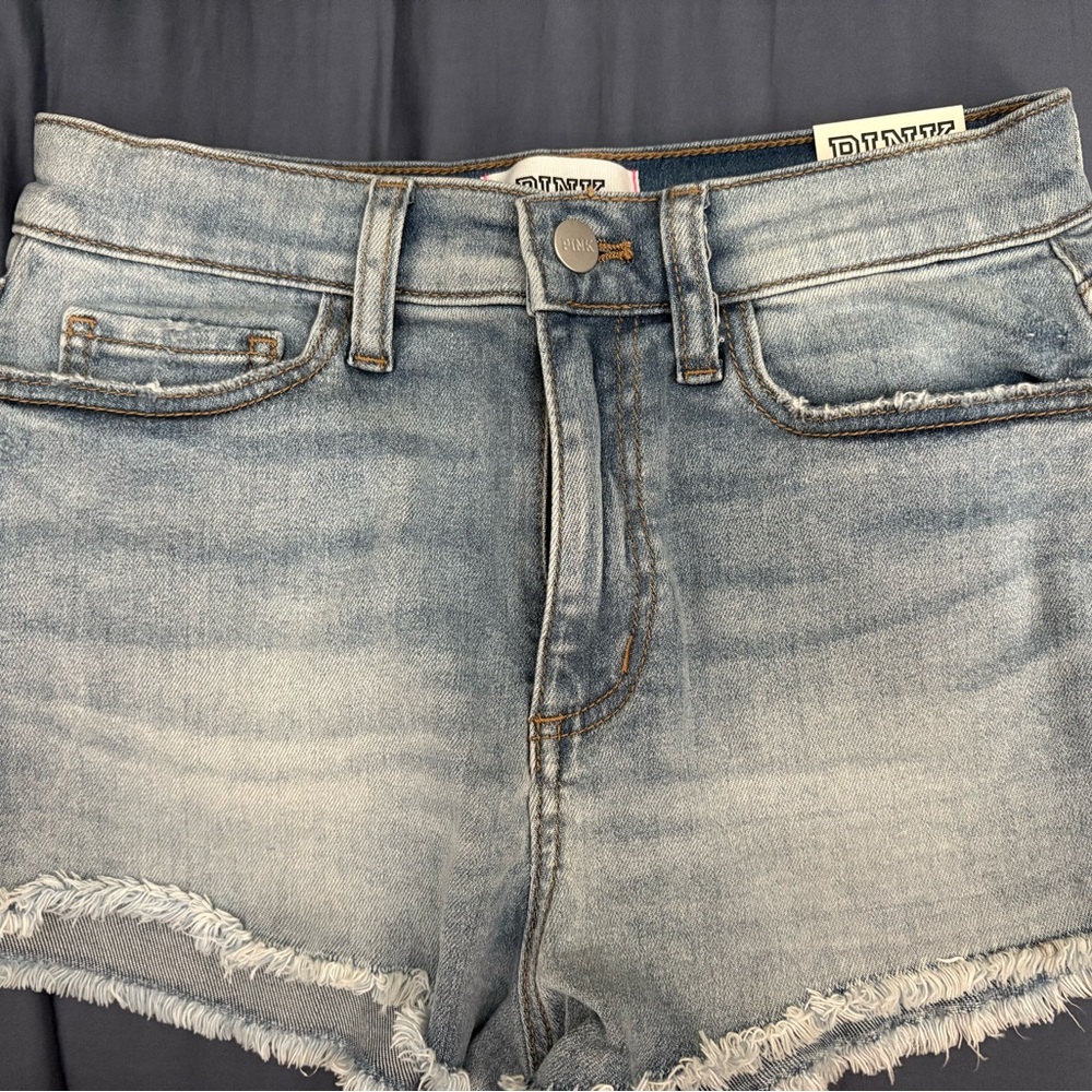 PINK Victoria's Secret Light Wash Denim Shorts